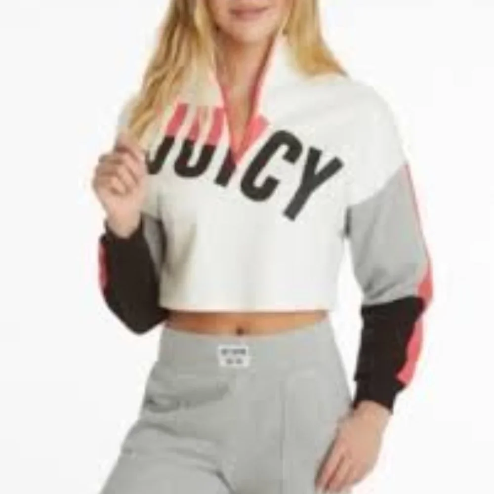 Juicy Couture Colorblock Half-Zip Pullover Sweat